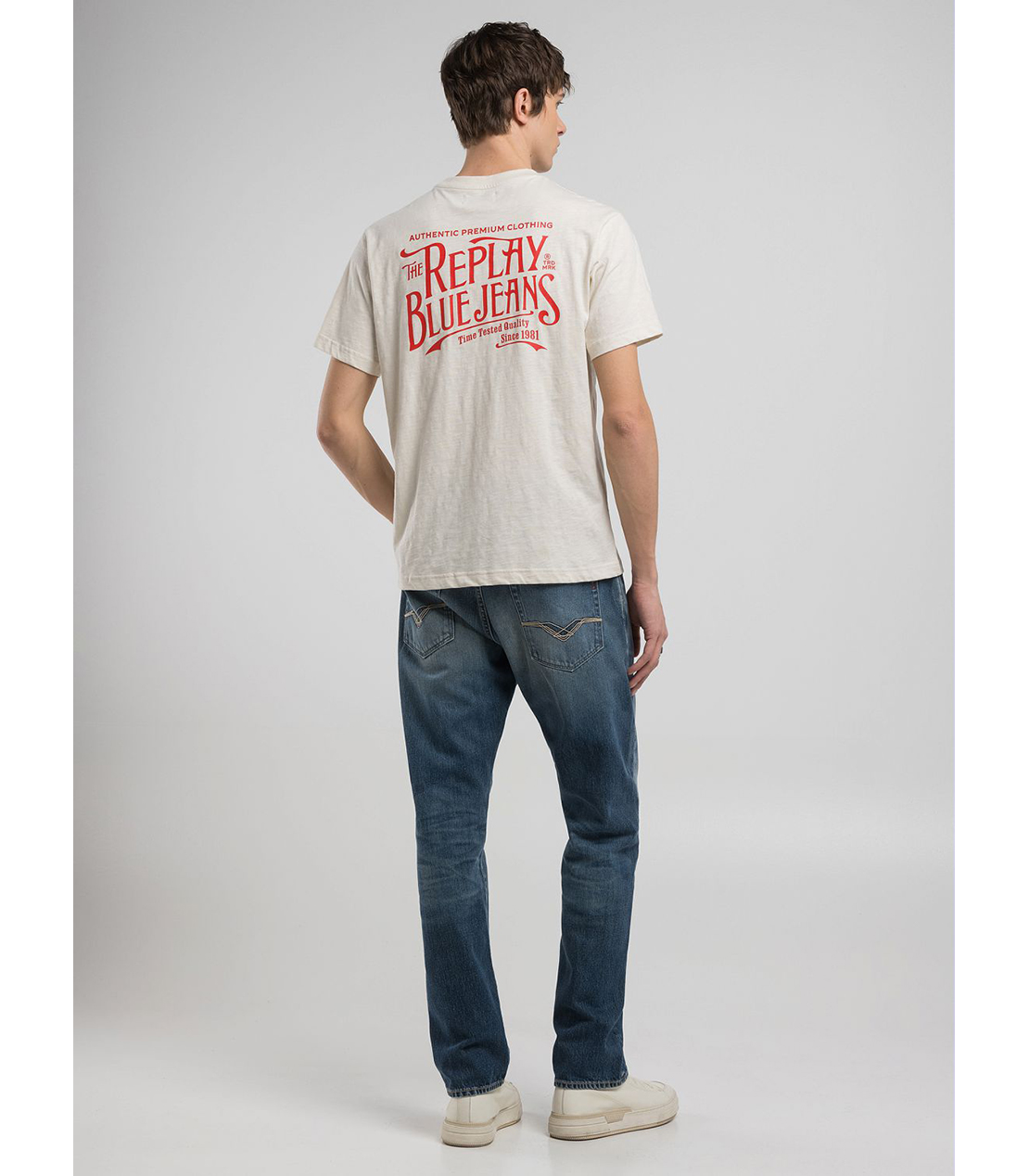 コットンジャ－ジープリントＴシャツ 詳細画像 バターホワイト 4